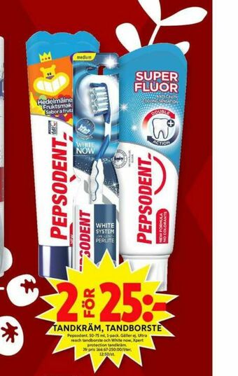 ICA Maxi Pepsodent Tandkräm erbjuda