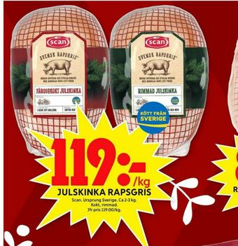 ICA Maxi Scan Julskinka erbjuda