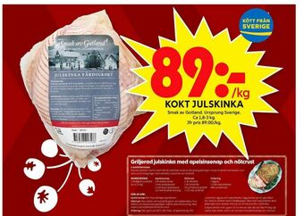 ICA Maxi Smak av Gotland Julskinka erbjuda