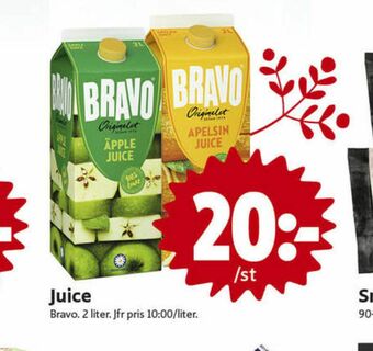 ICA Nära Bravo Juice erbjuda
