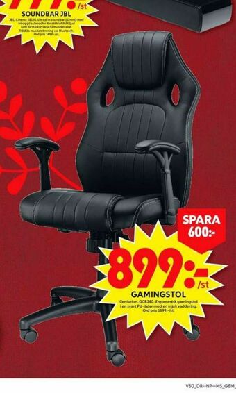 ICA Maxi Centurion Gamingstol erbjuda