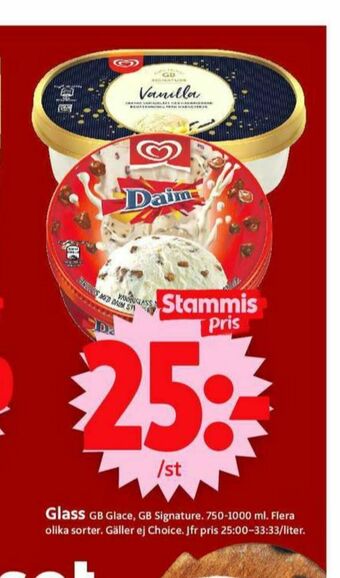 ICA Supermarket GB Glace Glass erbjuda