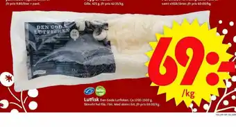 ICA Supermarket Den Goda Lutfisken Lutfisk erbjuda