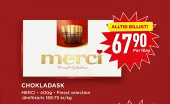 Willys Merci Chokladask erbjuda