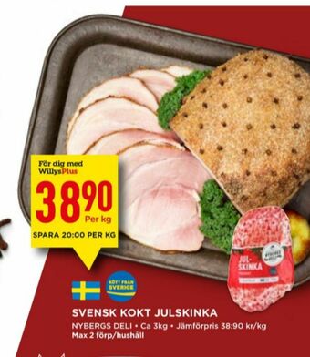 Willys Nybergs Deli Julskinka erbjuda