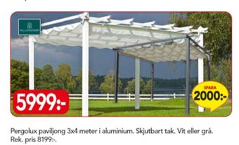 Bo Ohlsson Hillerstorp Pergola erbjuda