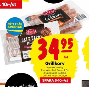 City Gross Scan Grillkorv erbjuda