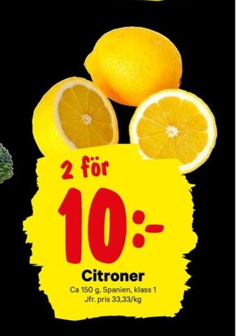 City Gross Citroner erbjuda