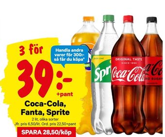 City Gross Coca Cola Läskedryck erbjuda