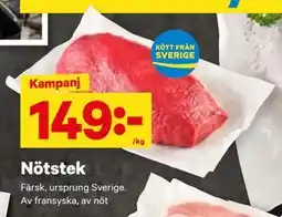 City Gross Nötstek, SEK 149 erbjuda