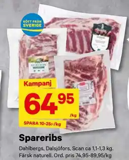 City Gross Spareribs, SEK 64.95 erbjuda