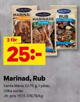 City Gross Marinad, Rub, SEK 25 erbjuda