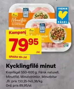 City Gross Kycklingfilé minut, SEK 79.95 erbjuda