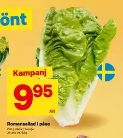 City Gross Romansallad i påse, SEK 9.95 erbjuda