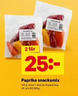 City Gross Paprika snacksmix, SEK 25 erbjuda