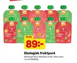 City Gross Ekologisk fruktpuré, SEK 89 erbjuda