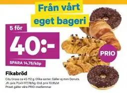 City Gross Fikabröd, Pris i appen erbjuda