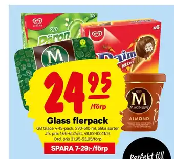 City Gross GB Päronsplitt Glasspinnar erbjuda