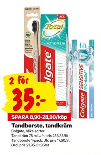 City Gross Colgate Tandborste erbjuda