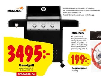 City Gross Mustang Gasolgrill erbjuda