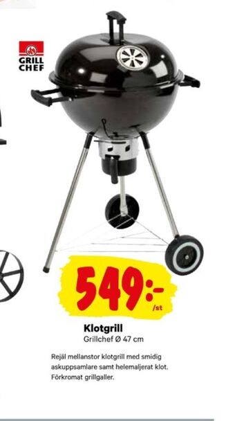 City Gross Grill Chef Klotgrill erbjuda