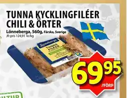 Matvärlden Tensta TUNNA KYCKLINGFILÉER CHILI & ÖRTER, SEK 69.95 erbjuda