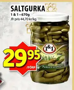 Matvärlden Tensta SALTGURKA, SEK 29.95 erbjuda