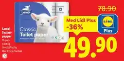 Lidl Lambi Toalettpapper, Pris i appen erbjuda