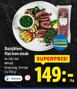 Lidl Dalsjöfors Flat iron steak, SEK 149 erbjuda