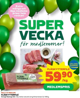 Coop Nybergs Deli Fläskytterfilé erbjuda