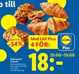 Lidl Maple pecan/ Croissant, Pris i appen erbjuda