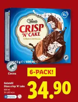 Lidl Gelatelli Glass crisp ‘N’ cake, SEK 34.9 erbjuda
