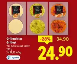 Lidl Grillmeister Grillost, SEK 24.9 erbjuda