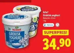 Lidl Arla Grekisk yoghurt, SEK 34.9 erbjuda