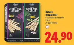 Lidl Deluxe Brödpinnar, SEK 24.9 erbjuda