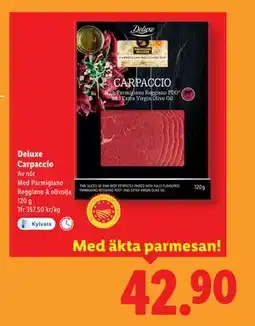 Lidl Deluxe Carpaccio, SEK 42.9 erbjuda