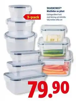 Lidl SILVERCREST Matlådor av plast, SEK 79.9 erbjuda