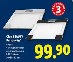Lidl Cien BEAUTY Personvåg, SEK 99.9 erbjuda