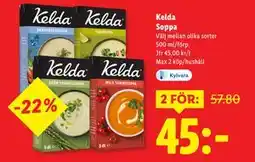 Lidl Kelda Soppa, SEK 45 erbjuda