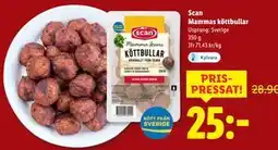 Lidl Scan Mammas köttbullar, SEK 25 erbjuda