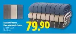 Lidl LIVARNO home Duschhandduk, frotté, SEK 79.9 erbjuda