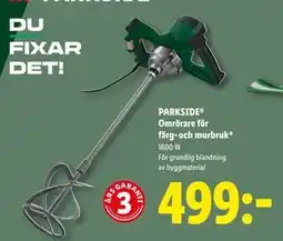 Lidl PARKSIDE Omrörare för färg- och murbruk, SEK 499 erbjuda