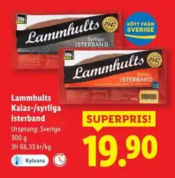Lidl Lammhults Kalas-/syrliga isterband, SEK 19.9 erbjuda
