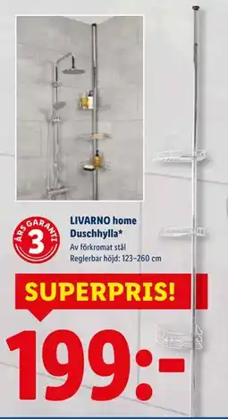 Lidl LIVARNO home Duschhylla, SEK 199 erbjuda