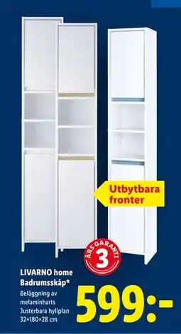Lidl LIVARNO home Badrumsskåp, SEK 599 erbjuda