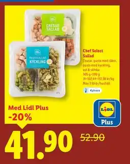 Lidl Chef Select Sallad, Pris i appen erbjuda