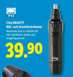 Lidl Cien BEAUTY Näs- och öronhårstrimmer, SEK 39.9 erbjuda