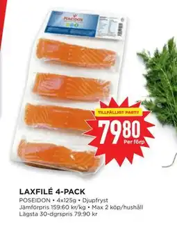 Willys Hemma LAXFILÉ 4-PACK, SEK 79.8 erbjuda
