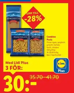 Lidl Combino Pasta, Pris i appen erbjuda