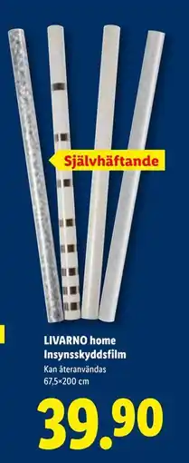 Lidl LIVARNO home Insynsskyddsfilm, SEK 39.9 erbjuda